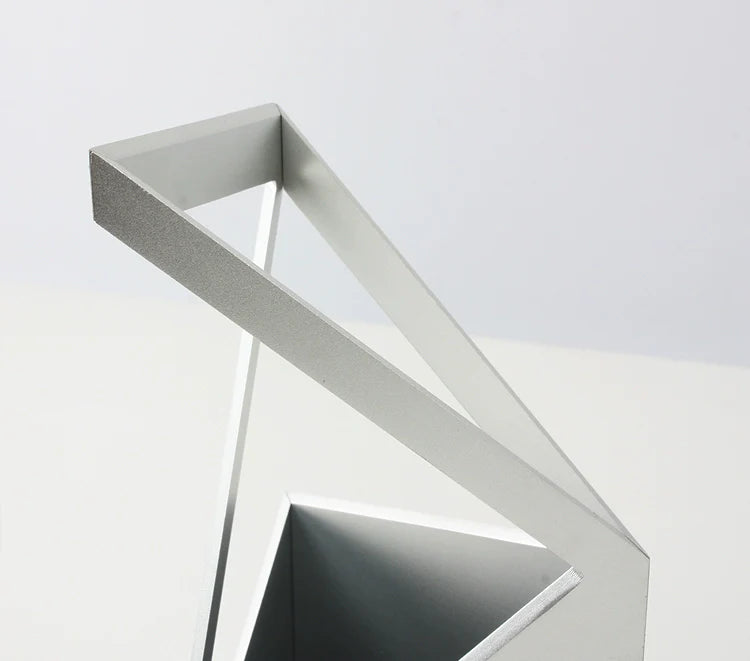 Architectural Aluminum Pen Holder - Modern Desktop Organizer
