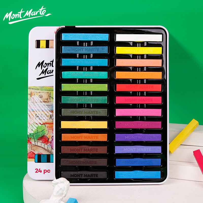Mont Marte Soft Pastels in Tin Box Signature 24 Colours - TTpen