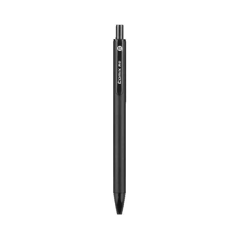 Comix 12pcs Retractable Gel Pens,Black Ink,0.5mm Medium Point - TTpen