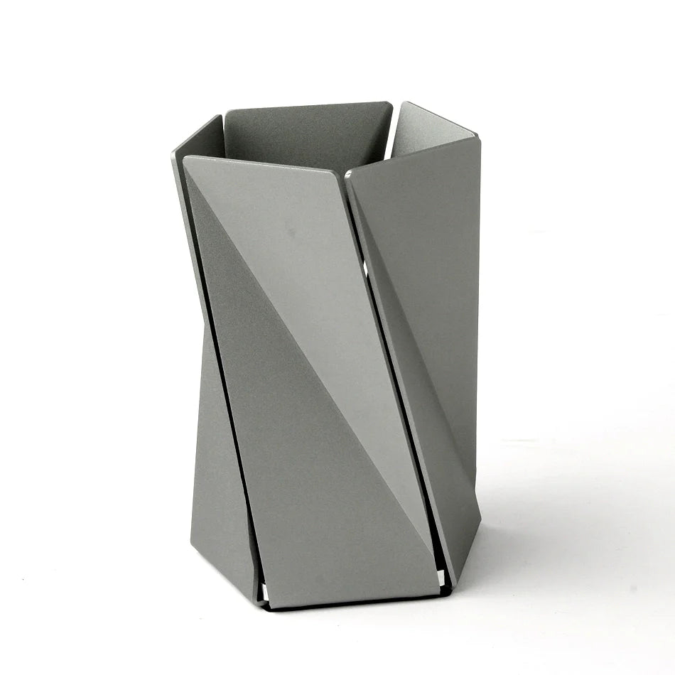 Modern Aluminum Twist Pen Holder - Minimalist Desktop Organizer