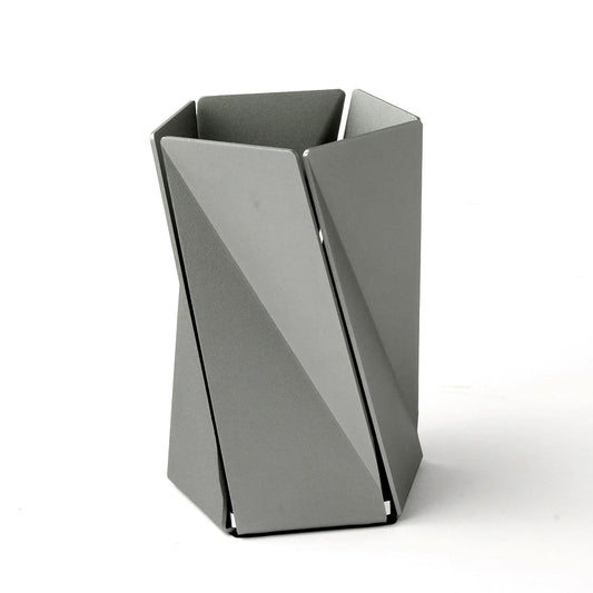 Modern Aluminum Twist Pen Holder - Minimalist Desktop Organizer
