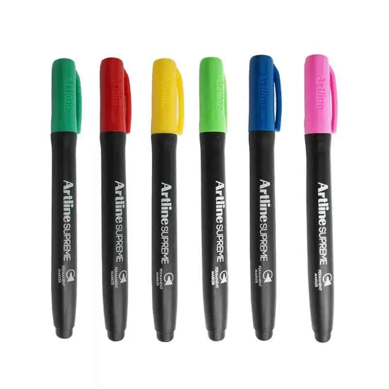 Artline SUPREME PERMANENT MARKER 1.0MM Bullet Nib 4 Pack