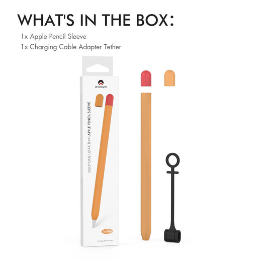 AhaStyle Classic Pencil Case Compatible with Apple Pencil 1st Generation Orange