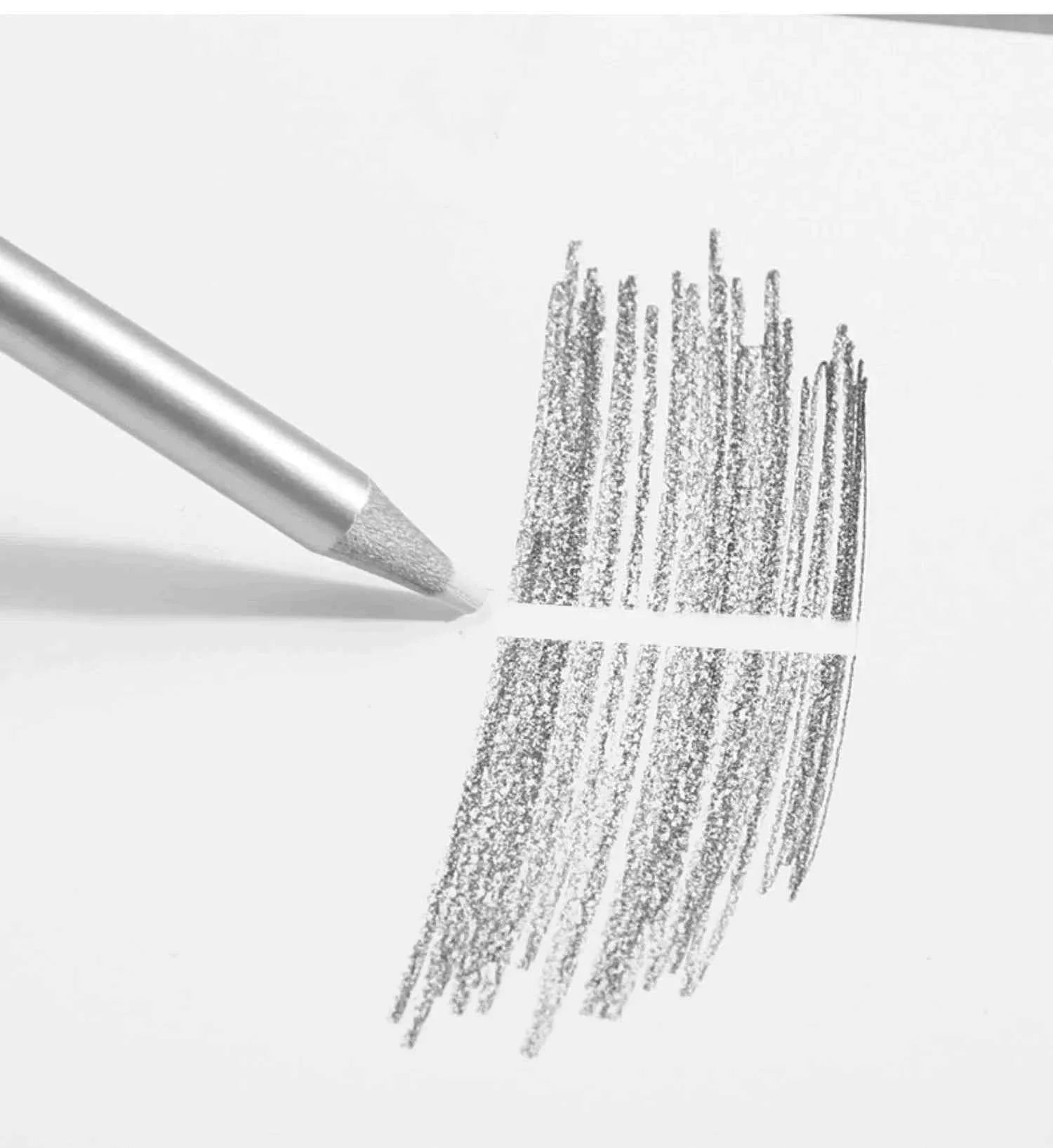 NYONI Detail Sketch Eraser Pencil with Brush 12 Pack