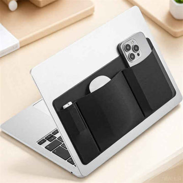 3-Pocket Organizer, Mouse Holder for Laptop Stick on