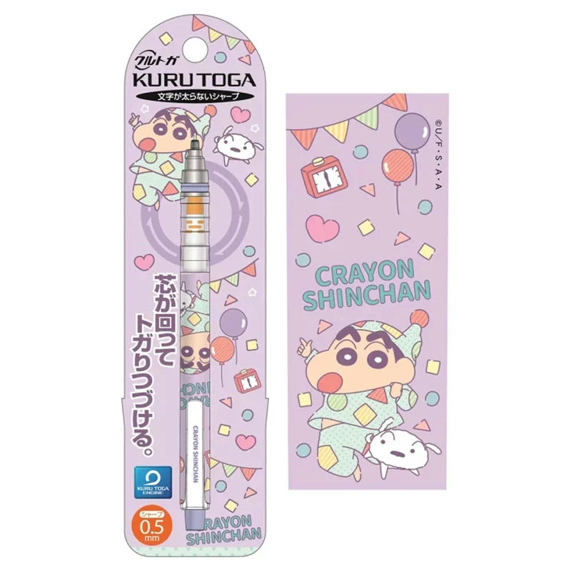 Uni Kuru Toga Mechanical Pencil 0.5mm Crayon Shinchan