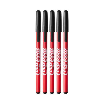 KACO Coca Cola Joy Gel Ink Pen,0.5mm,Black Ink,5 Pack