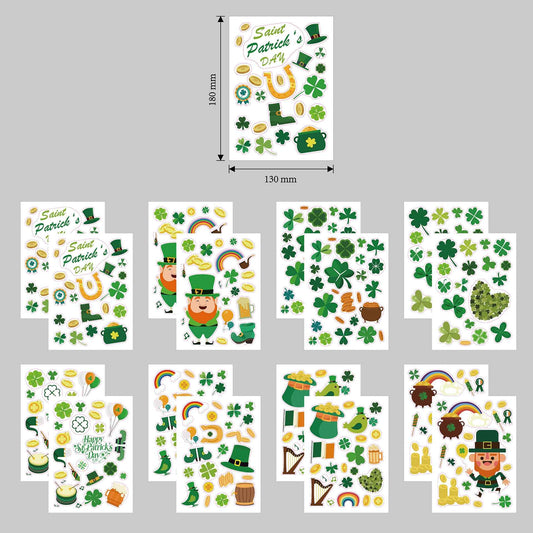 32 Sheets St Patricks Day Stickers for Kids Cards Crafts - TTpen