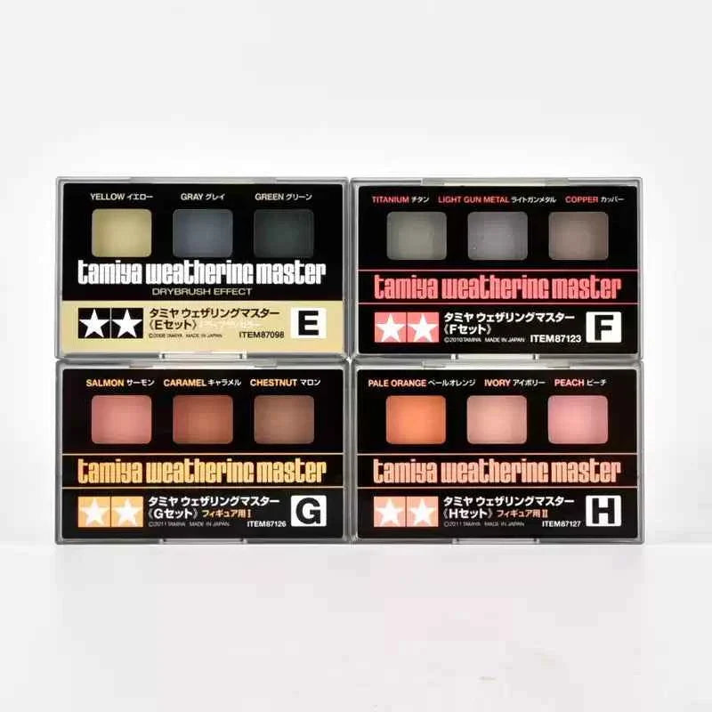 TAMIYA Weathering Master 3 Color Paint and Brush Set