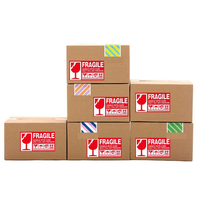 300Pcs Fragile Stickers Red Warning Labels for Shipping and Packing - TTpen