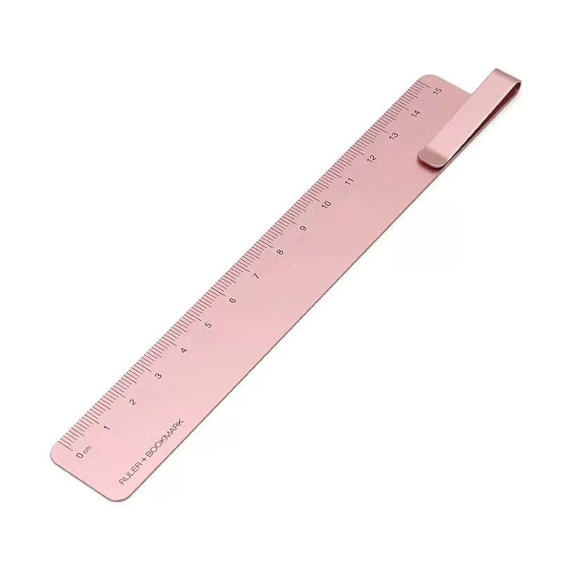 KACO 15CM Metal Ruler - Bookmark, Clamp & Student Tool