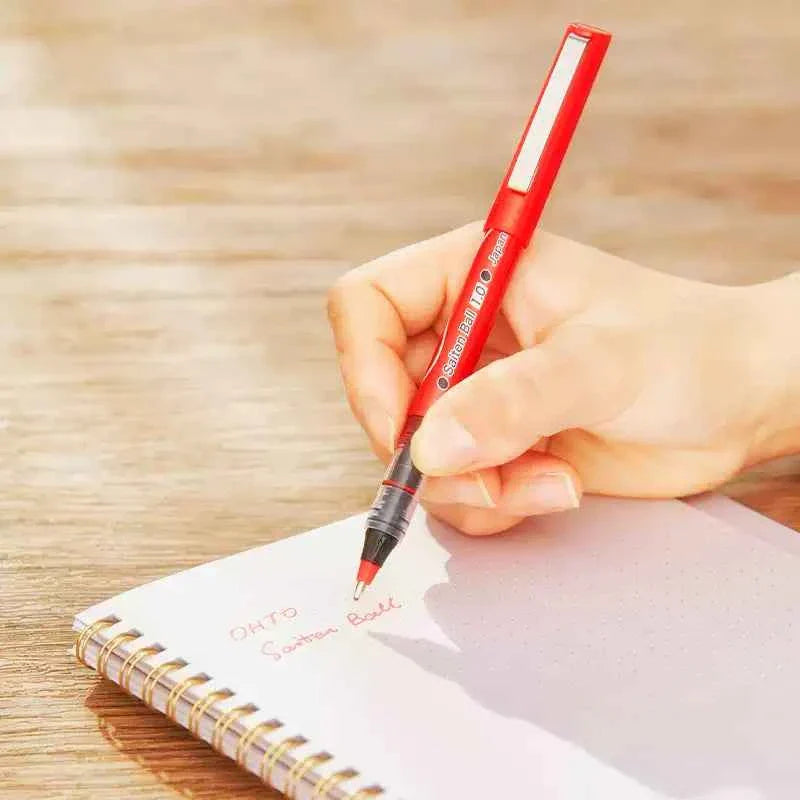 OHTO Saiten Ball Rollerball Pen 1.0mm + 1.5mm Red 2 Pack