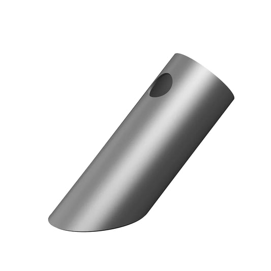 Tilted Aluminum Cylinder Pen Holder - Modern Desktop Organizer