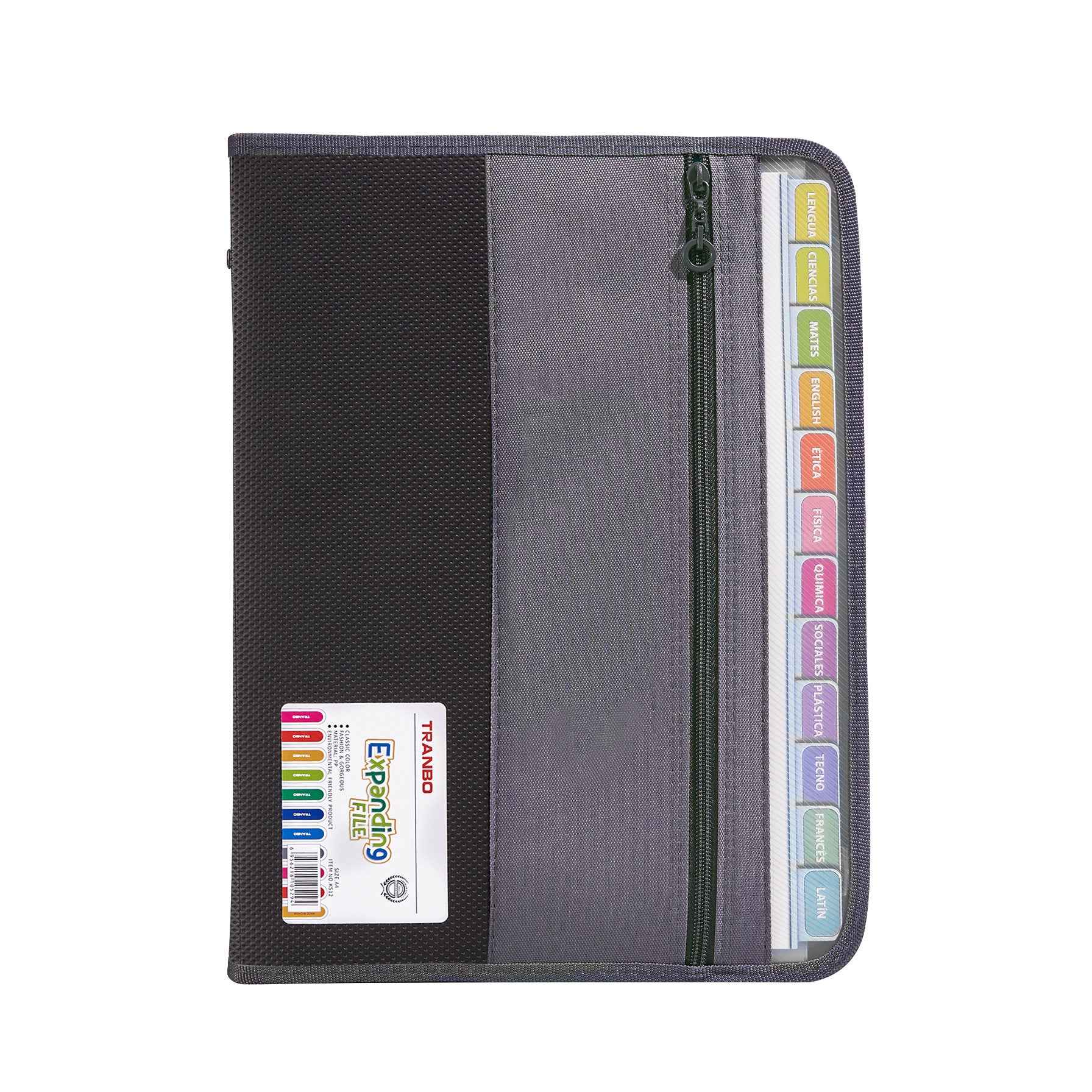 Expanding File Folder Organizer with 13 Pocket Oxford Fabric - TTpen