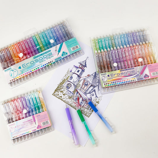 SHANDS 12/24/36 Colors Click Erasable Gel Pens