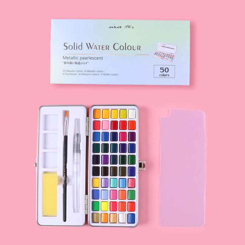 GIORGIONE 50 Solid Watercolor Paint Set Metallic Pearlescent - TTpen