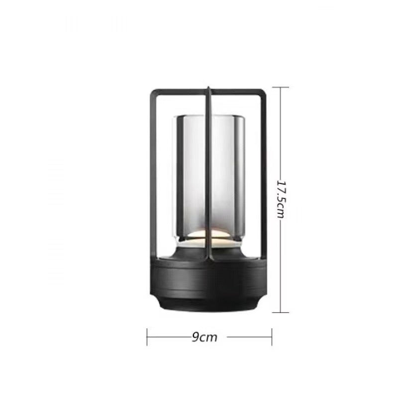 Portable Metal LED Table Desk Lamp Rechargeable Battery Powered