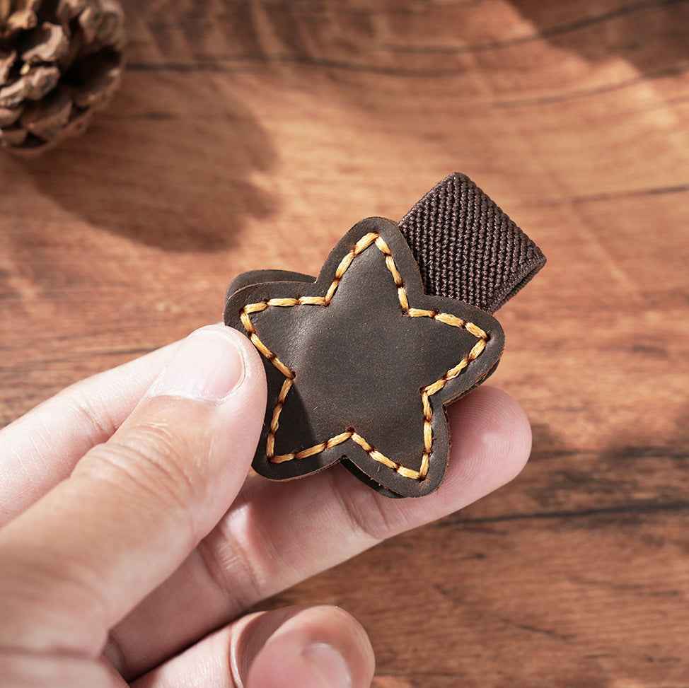 2pcs Star Magnetic Leather Bookmarks Clips