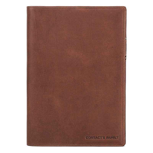 Tan B5 Leather Notebook Journal Cover for Field Notes Planner