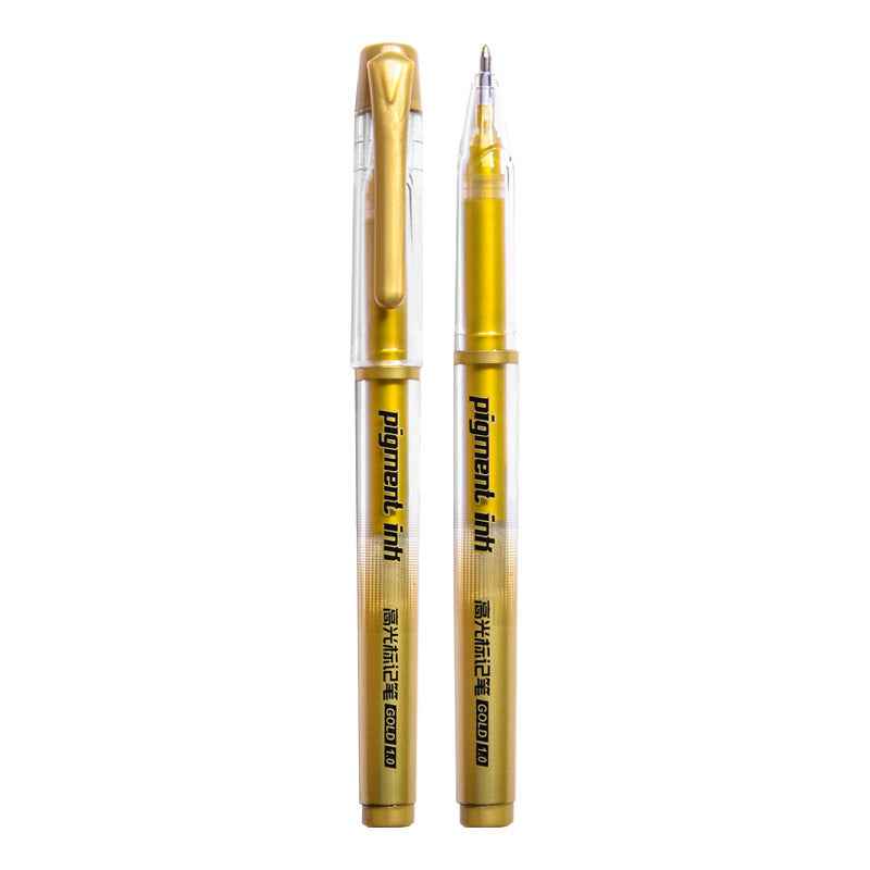 BAOKE PC-5088 Pigment Ink Gold/Silver/White Gel Pens 1.0mm