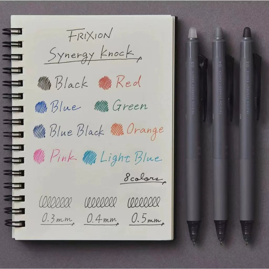 Pilot Frixion Synergy Knock 8 Color Ballpoint Pen Set