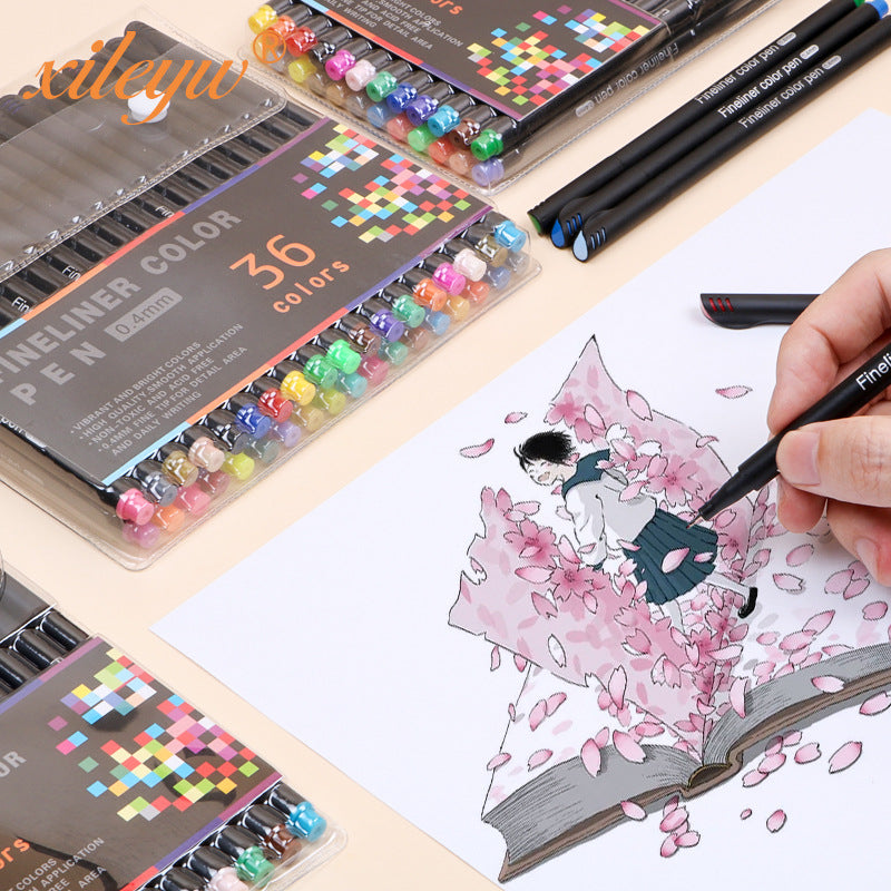 100 Colors Fineliner Fine Point Pens 0.4mm Drawing Markers