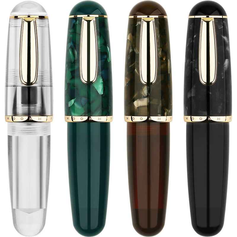 Majohn Q1 Mini Fountain Pen Short Resin Pocket Pen Large Capacity - TTpen