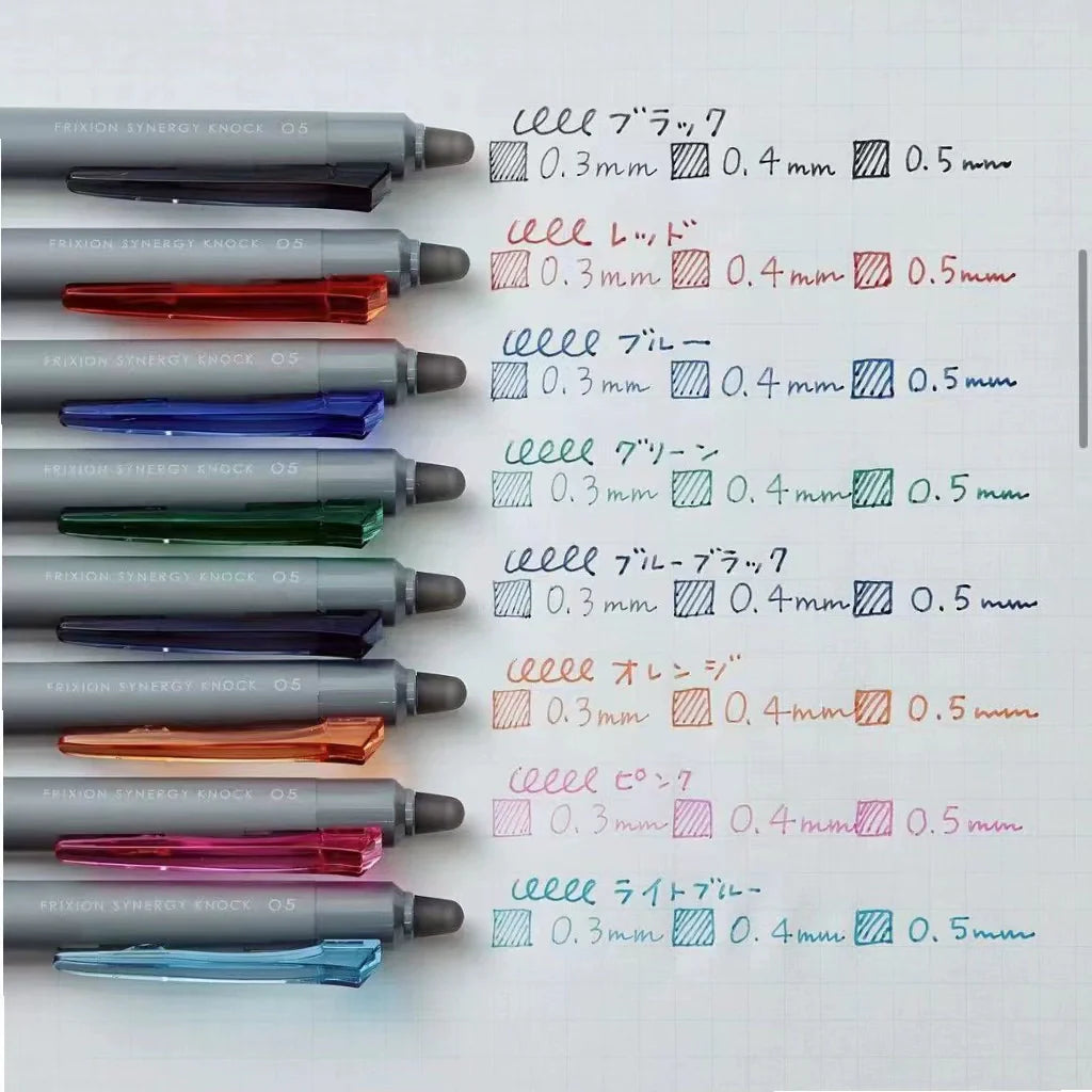 Pilot Frixion Synergy Knock 8 Color Ballpoint Pen Set