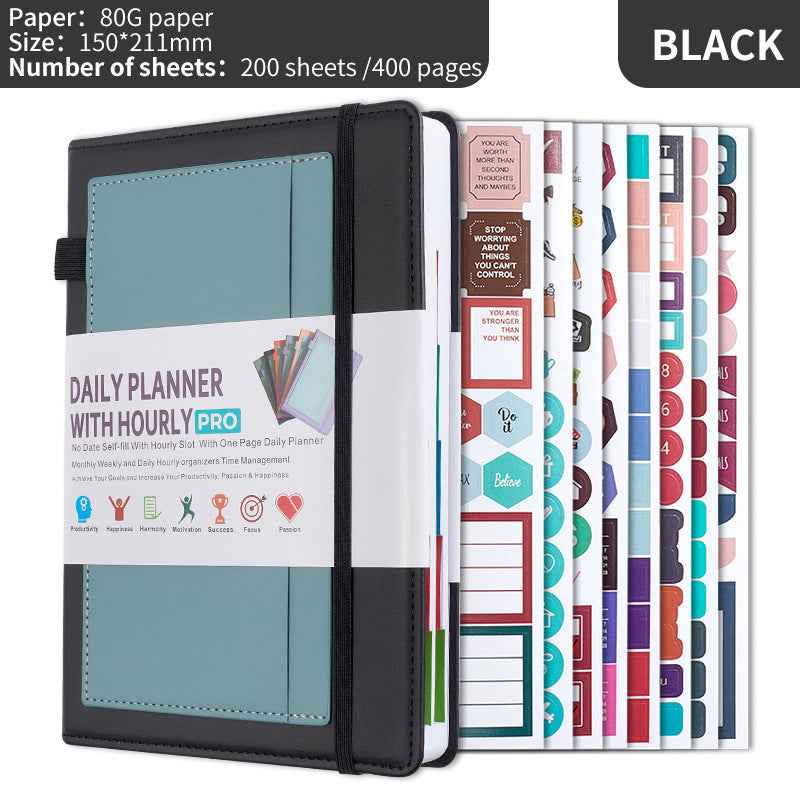 Daily Planner with Hourly PRO Schedule & to-do List – A5