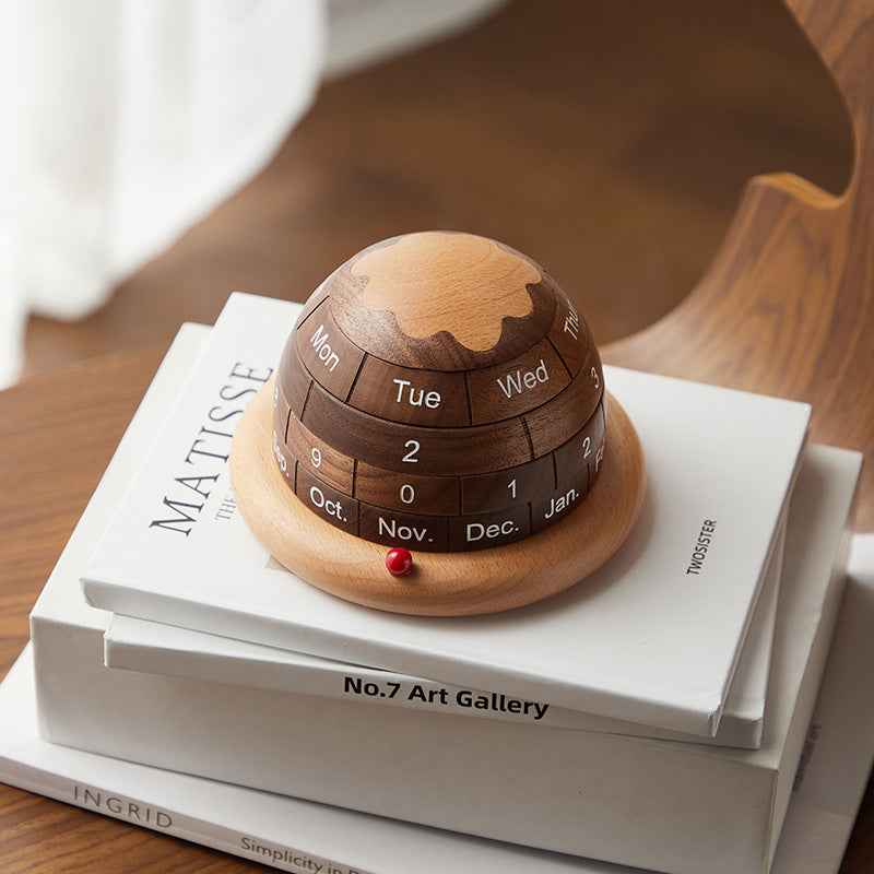 Solid Wood Planet Perpetual Calendar