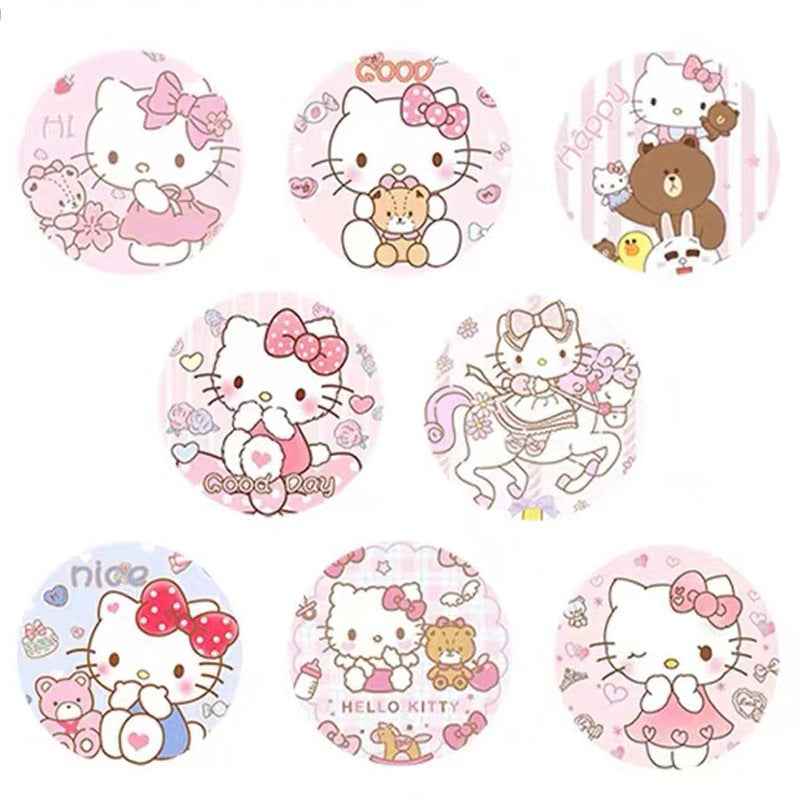 1000pcs Cute Hello Kitty Stickers,1 Inch Pink - TTpen