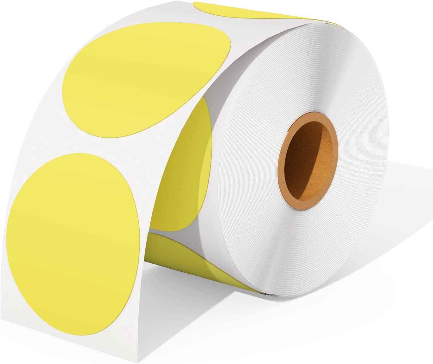 500pcs 2 inch Circle Color Direct Thermal Stickers Shipping Labels - TTpen