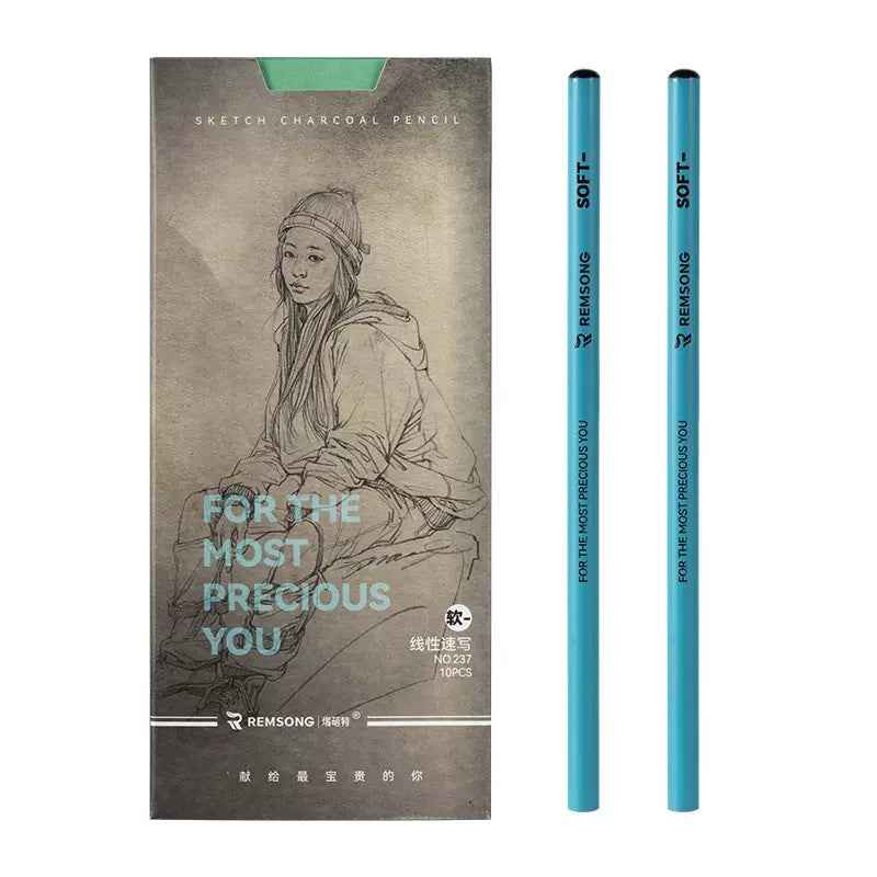REMSONG 20PCS Soft Sketch Charcoal Pencils Drawing Set - TTpen