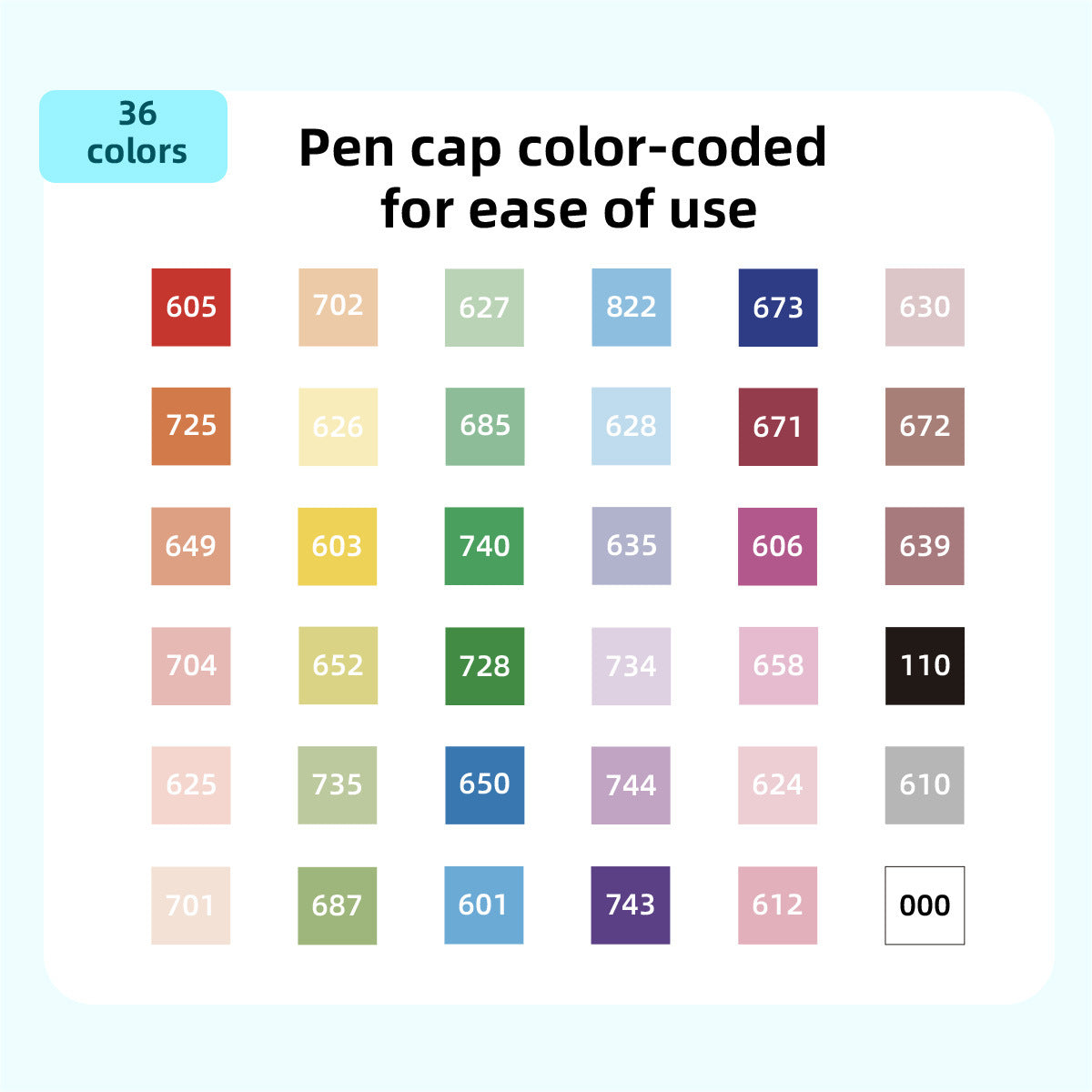 24/36/48 Colors Acrylic Marker Pens Brush Tip