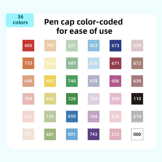 24/36/48 Colors Acrylic Marker Pens Brush Tip