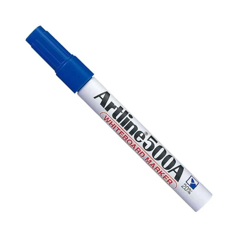 Artline 500A Whiteboard Markers | 2.0mm Bullet Tip | Low Odor 3 Pack