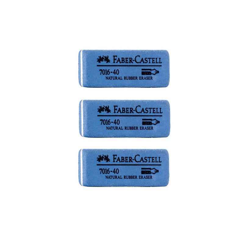 FABER CASTELL 7016-40 NATURAL RUBBER INK ERASER 10 PACK
