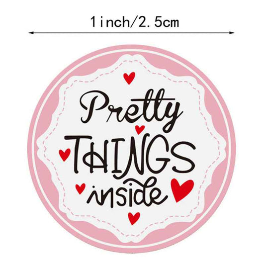 2000pcs Pretty Things Inside Stickers,Round 1 Inch Adhesive Labels - TTpen