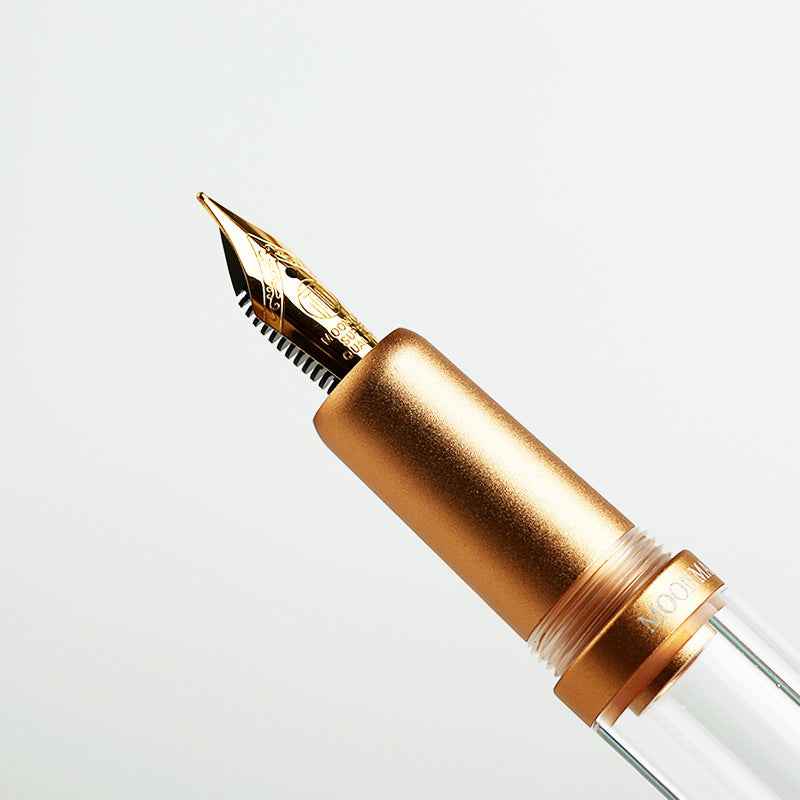 MAJOHN M2 Plus Metallic Transparent Eye Dropper Filling Fountain Pen - TTpen