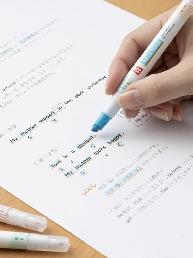 SAKURA Mixline Highlighter Marker Pens 3 Color Set