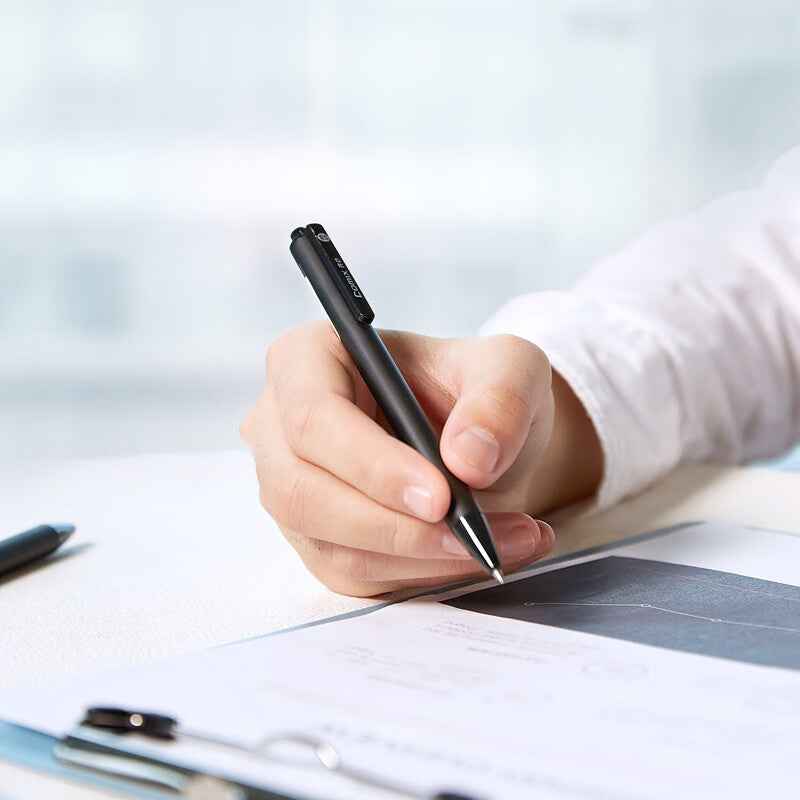 Comix 12pcs Retractable Gel Pens,Black Ink,0.5mm Medium Point - TTpen