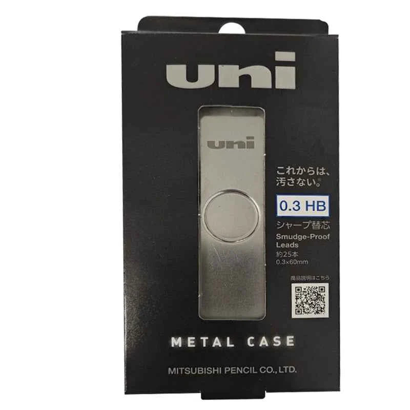 Uni Smudge Proof Pencil Leads Metal Case 0.3/0.5 HB
