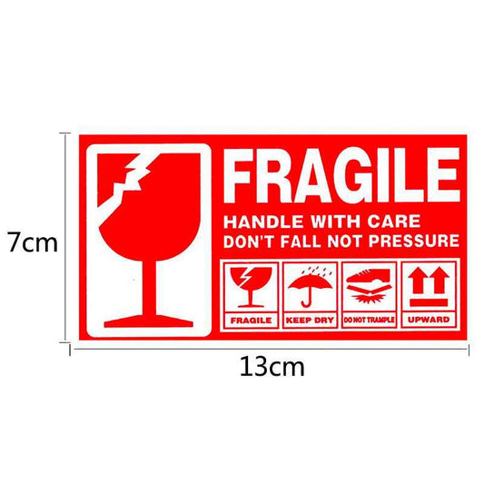 300Pcs Fragile Stickers Red Warning Labels for Shipping and Packing - TTpen