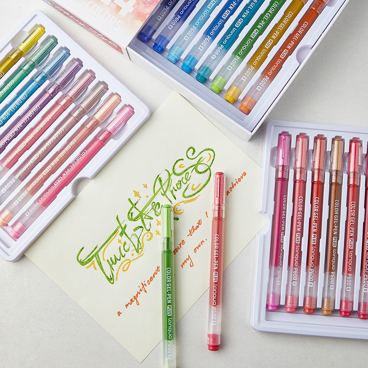 Languo Color Painting Gel Pen Plus 1.0mm Shiny Style 24/36/54/72 Colors