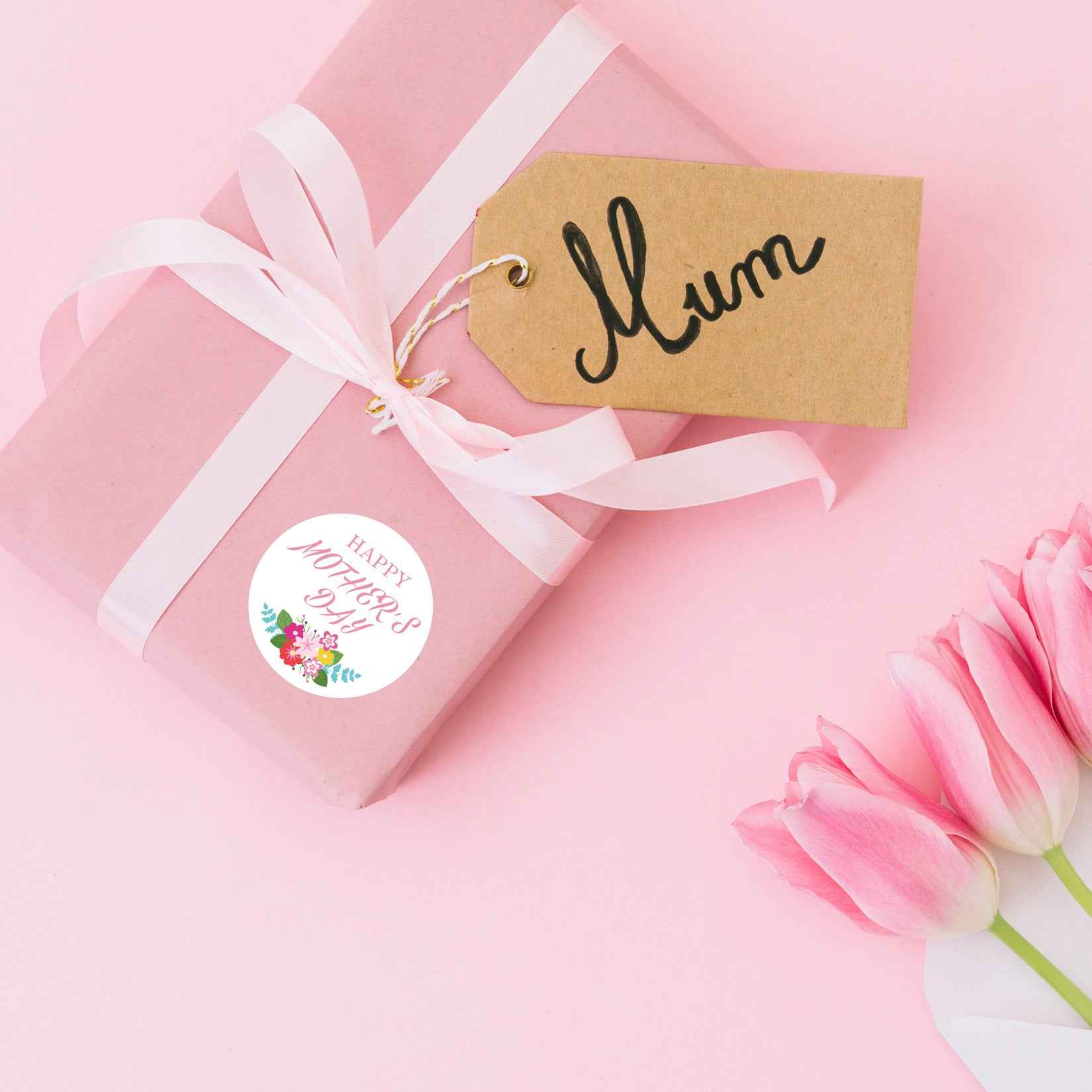 96pcs Mother‘s Day Stickers 2 inch Large Round Labels - TTpen