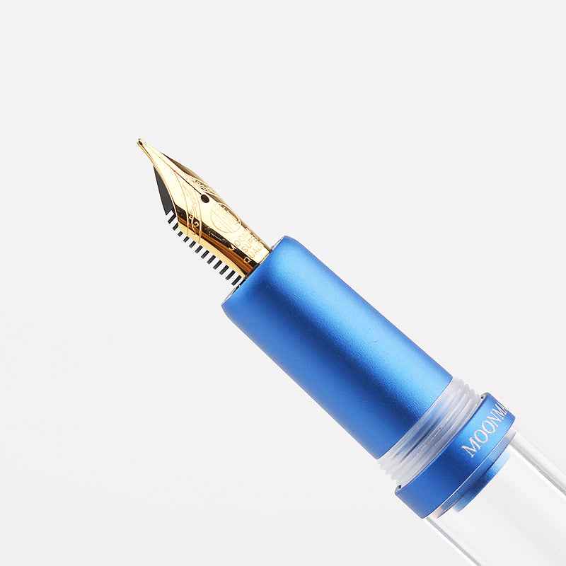 MAJOHN M2 Plus Metallic Transparent Eye Dropper Filling Fountain Pen - TTpen