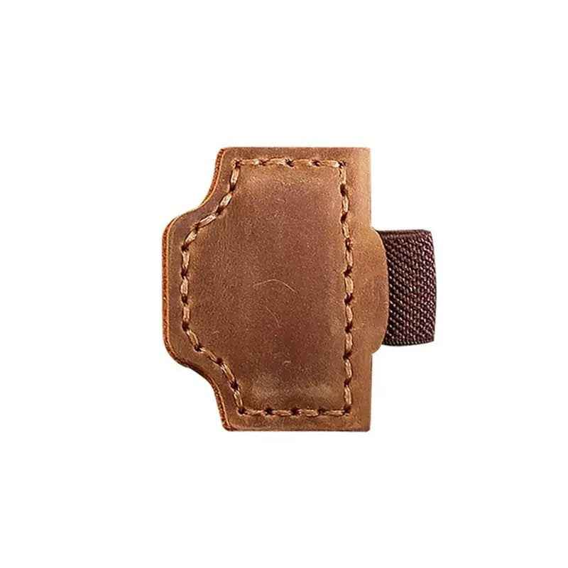 2PCS Magnetic Leather Bookmarks with Pen Holder