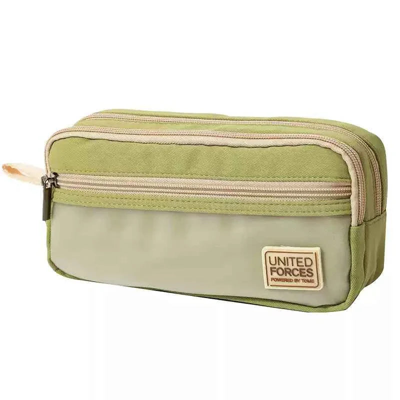 TOME United Forces 3-Layer Large Capacity Pen Bag Pencil Storage Pouch