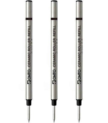 OHTO Ceramic Roller Pen Refills C-310,Black Ink,1.0mm,3-Pack