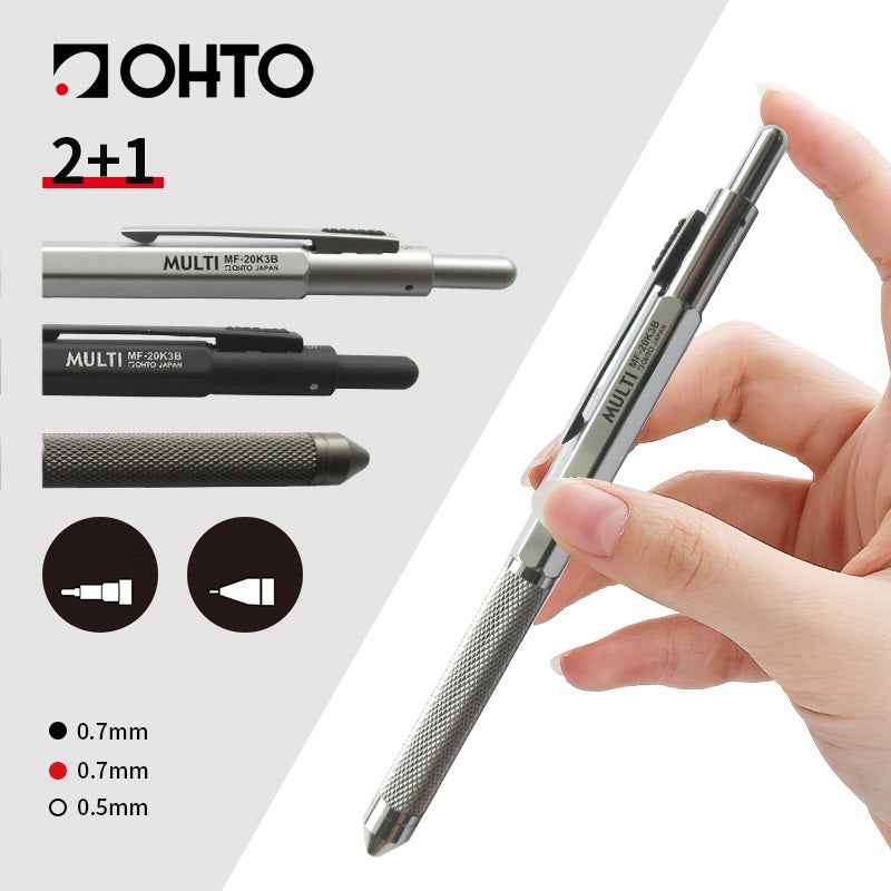 OHTO Multi Function 2 + 1 Pen MF-20K3B All Metal